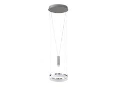 WOFI 6263.02.54.6250 Lampe suspendue, Aluminium, Integriert, 11 W, Silber, H: 150 cm x B x L: 28 cm