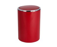 Wenko 22566100 Poubelle Inca, Rouge, ABS, 18,5 x 18,5 x 26 cm