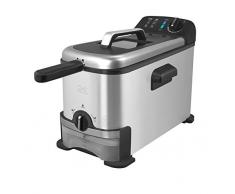 Team Kalorik Friteuse Ãlectrique 3 Litres avec Système de Filtration dâhuile, 2000 W, Cuve Amovible incluse, Acier inoxydable/Plastique, Argenté, TKG FT 1012 F KTO