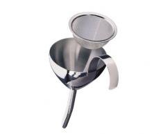 Cilio Entonnoir pour vin avec Filtre en Acier Inoxydable ArgentÃ©