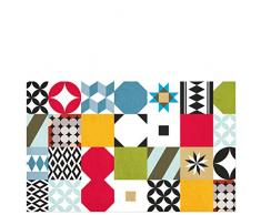 Laroom Tapis en Vinyle et PVC antidÃ©rapant, Multicolore