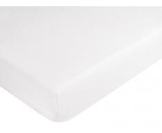 Vent Du Sud Drap Housse, Coton, Neige, 200x180x30 cm