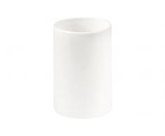H&H Gamme Toilette Gobelet de Toilette, Faience, Blanc