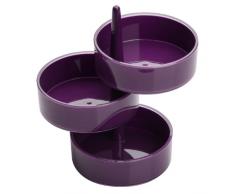 Premier Housewares 0806587 Porte-Objet avec 3 Plateau Rotatif en Plastique Violet
