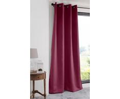 Lovely Casa Notte Rideau OCCULTANT 135X250 CM, Polyester, Framboise