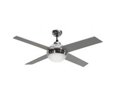 sulion Galaxie ventilateur de plafond, 55 W, Nickel, pales Gris/hêtre, Moyen