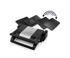Gril Multi-gril 4 en 1 Princess 112536 - Surface de cuisson : 31,5 x 21.5cm - 3 plaques amovibles - Gril sandwich et de table