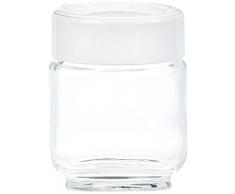 Moulinex A14A03 Yaourtières 7 Pots Verre Couvercle Blanc Yogurta transparent