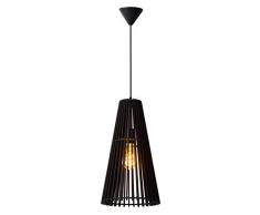 Lucide 46409/01/30 Suspension, Bois, E27, 40 W, Noir