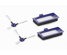 Rowenta Brossettes Laterales X2 + Filtres Référence : Zr710101 pour Pieces Aspirateur Nettoyeur Petit Electromenager, nc