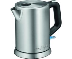 PROFI COOK PC WKS 1106 - Bouilloire en acier inoxydable - 2200 Watts - CapacitÃ© 1 litre - Base rotative 360 Â° - Couleur Argent