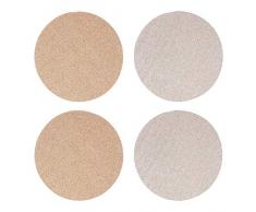 Premier Housewares 1203680 Set de table réversible en polyuréthane et polyuréthane avec paillettes dorées et argentées