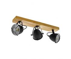 EGLO 49078 Spot, Bois, 40 W, Naturel