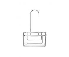 Croydex chromÃ© en Acier Inoxydable de Douche avec Crochet sur Support ArgentÃ©