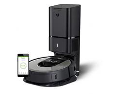 iRobot Roomba i7+ - i7158 - Aspirateur robot - cartographie vos piÃ¨ces, contrÃ´le par application + base auto nettoyante