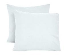 AmazonBasics Lot de 2 taies doreiller en microfibre chinÃ©e 65 x 65 cm - Turquoise clair