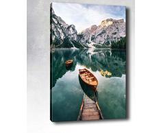 Bonamaison Peinture sur toile, multicolore, 30 x 40 cm - Conçu et fabriqué en Turquie