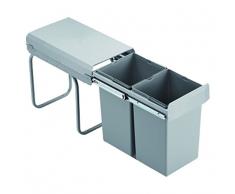 WESCO 755 601-85 Poubelle, Acier Inoxydable, Gris