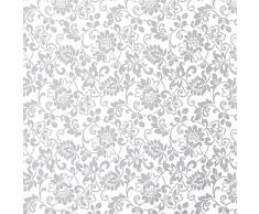 Fablon Fine Decor Rouleau de Plastique Autocollant Argenté 45 cm x 2 m