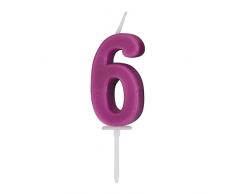 Ibili 786306 Bougie Numéro 6 (7 cm)