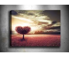 Bonamaison Peinture sur toile, multicolore, 40 x 60 cm - Conçu et fabriqué en Turquie