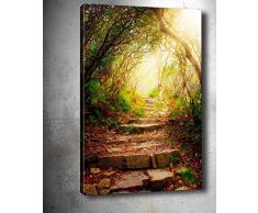 Bonamaison Peinture sur toile, multicolore, 40 x 60 cm - Conçu et fabriqué en Turquie