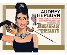 Audrey Hepburn Breakfast at Tiffanys Toile Murale DorÃ© 60 x 80 cm