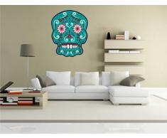 pinkelephant Autocollant Mural Matej 004 â Crazy Tête de Mort â Sticker Mural â 70 cm x 89 cm