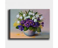 Bonamaison Peinture sur toile, multicolore, 40 x 60 cm - Conçu et fabriqué en Turquie