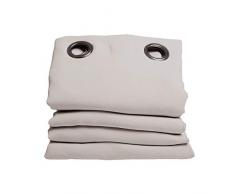 Moondream Rideau Anti-Bruit, Isolation 3-en-1 Phonique/Thermique/Occultant, Technologie brevetÃ©e, Oeko-TexÂ®, Gris - Galet, 145 x 260 (LxH) cm, Oeillets (1 Rideau)