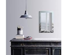 Bonamaison Décoration Murale Impression sur Miroir Encadré sur Toile, Dimensions: 40 x 60 Cm - Conçu et fabriqué en Turquie