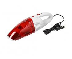 Bestron Aspirateur Ã main de voiture, Pour surfaces humides et sÃ¨ches, CapacitÃ© : 0,5 L, 45 W, Rouge/Blanc