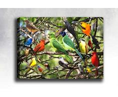 Bonamaison Peinture sur toile, multicolore, 30 x 40 cm - ConÃ§u et fabriquÃ© en Turquie