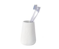 Wenko 22632100 Gobelet Flora, CÃ©ramique, Blanc, 8 x 8 x 11 cm