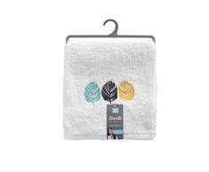 douceur dintérieur serviette de toilette 50x90 cm eponge brodee fougerys blanc