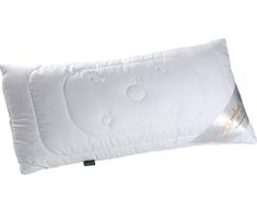 SchlafkultÂ® Culte de Sommeil Oreiller Cervical Perfect Micro, Microfibre, Blanc, 40Â x 80Â cm