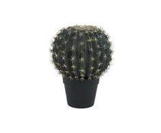 Europalms 82600063 Cactus Artificiel Rond avec Vase, Vert, 34 cm