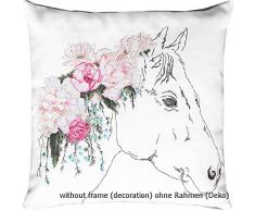 Lucas-S Oreiller Motif Cheval Kit de Broderie au Point de Croix