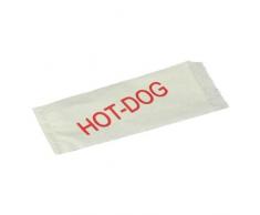 Einweggeschirr & Besteck Vaisselle & Couverts jetables 90048 1000 Sachets de Hot Dog, 21 x 8,5 cm, Blanc/Rouge imprimé