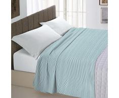 Italian Bed Linen Max Color Drap supérieur en Coleur Unie, 100 % Coton, Riga Ottanio, Single