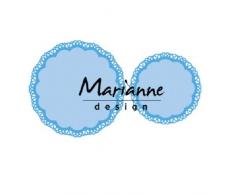 Marianne Design, napperon duo, Matrices de découpe et embossing Creatables de pour Projects de loisirs créatifs avec du Papier, 14 x 18 cm