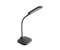 Noeloy N80112 Lampe de Bureau LED flexible Batterie 5 W Noir