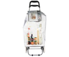 ENTRE TEMPS SH1482 Chariot Course, Métal/PVC - 36 x 31,6 x 95 cm - Coloris Aléatoire