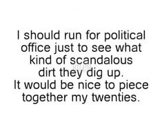 Riley & Company I Should Run pour Bureau Politique Funny Bones étirable monté Tampon