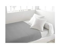 Soleil dOcre 216825 Drap Plat Coton 57 Fils Uni Gris 300 x 260 cm