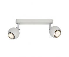Brilliant AG G77729/05 Plafonnier, MÃ©tal, GU10, 3 W, Blanc
