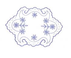 Bellanda Chemin de Table, Polyester, Blanc, 50 x 30 x 0,5 cm