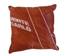 Coussin 50 x 50 cm déhoussable - Thème tennis - couleurs: Terre Battue - Photo dart by Isabelle Delbecque