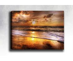 Bonamaison Peinture sur toile, multicolore, 30 x 40 cm - Conçu et fabriqué en Turquie