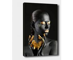 Bonamaison Peinture sur toile, multicolore, 50 x 70 cm - ConÃ§u et fabriquÃ© en Turquie